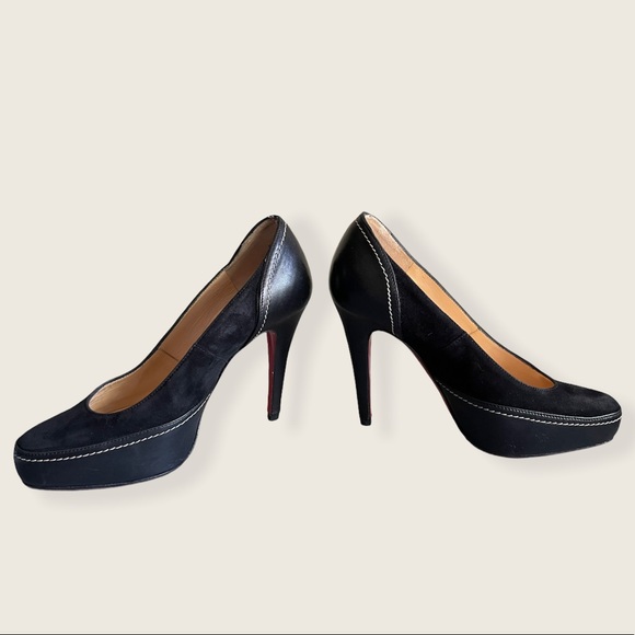 Christian Louboutin black defil calf high heels - Picture 7 of 14